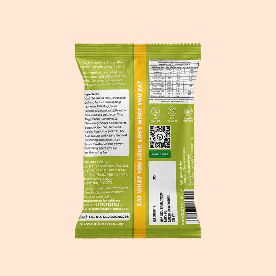 Eat Better Co Millet Bhel Bombay Bhelpuri