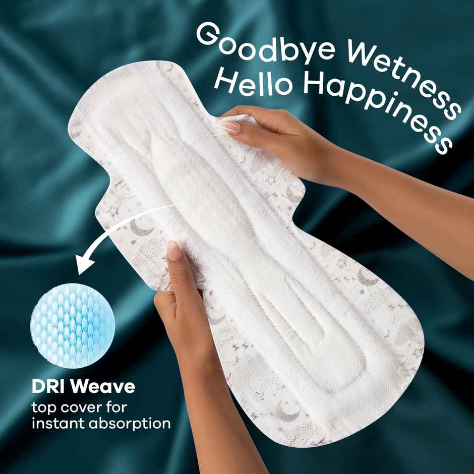 Whisper Bindazzz Nights Sanitary Pads | XXXL | 10 pcs