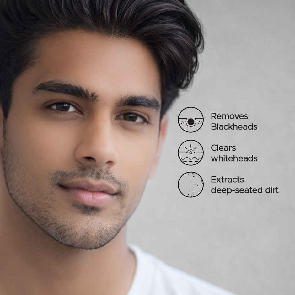 The Man Company Charcoal Nose Strips With Aloevera Extract - Whitehead & Blackhead Remover