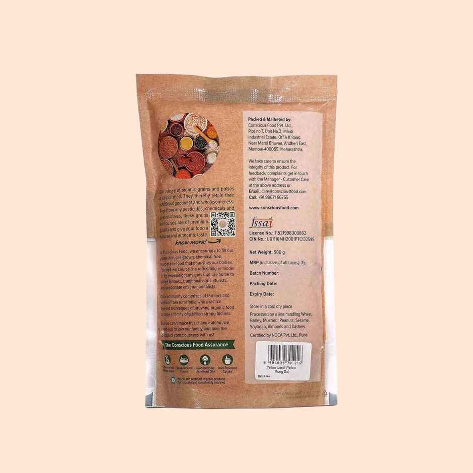 Conscious Food Organic Yellow Mung Dal