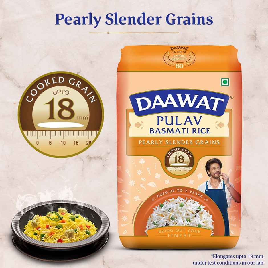 Daawat Pulav Basmati Rice | Long Grain (1kg) & Freshcon Cooked Kabuli Chana | Chickpeas (250g) Combo   