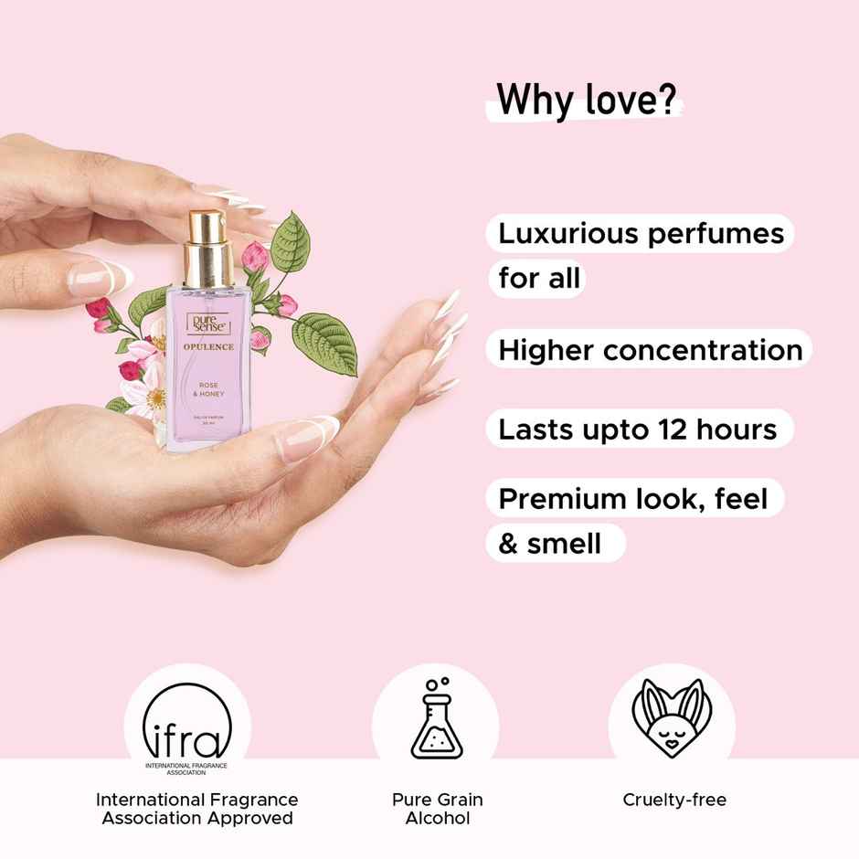 Puresense Into The Bloom Perfume Gift Set (Vanilla+Mandarin+Jasmine+Rose) - For Women