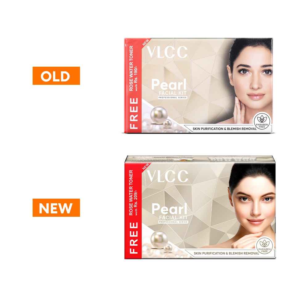 VLCC Pearl Facial Kit with Rose Water Toner