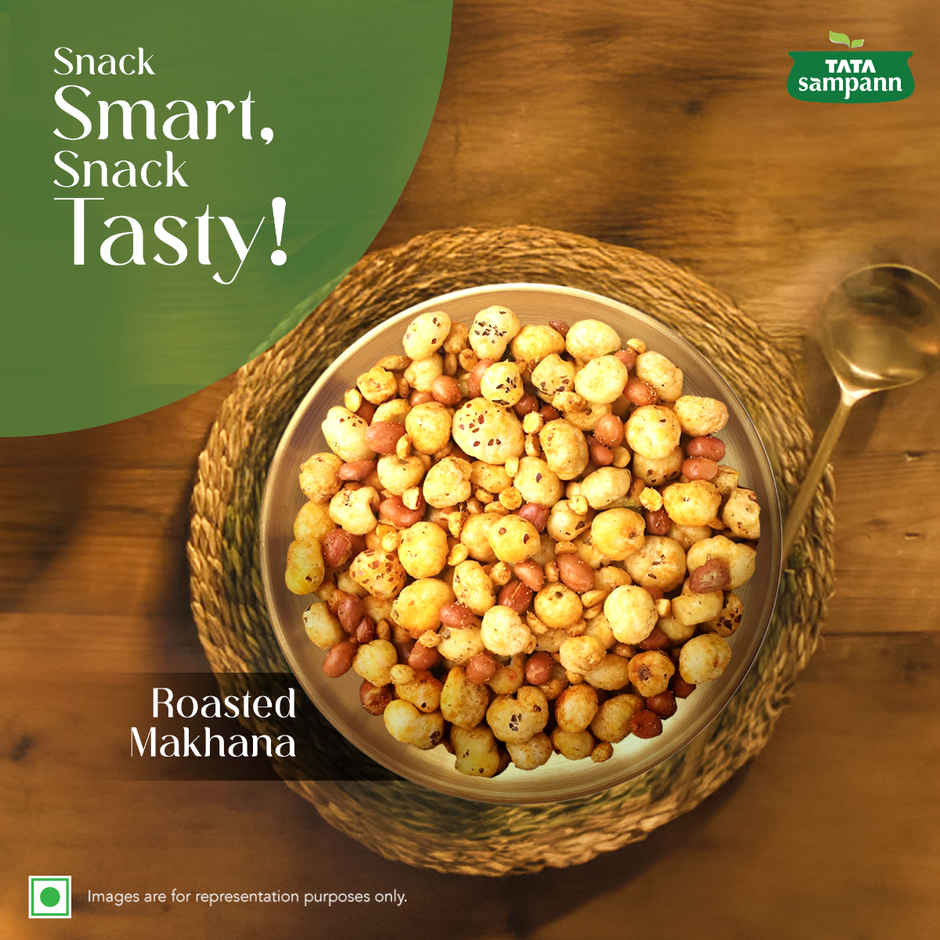 Tata Sampann High Protein Makhana (Foxnut) | Phool Makhana for Prasadam - 100% Natural and Fat Free