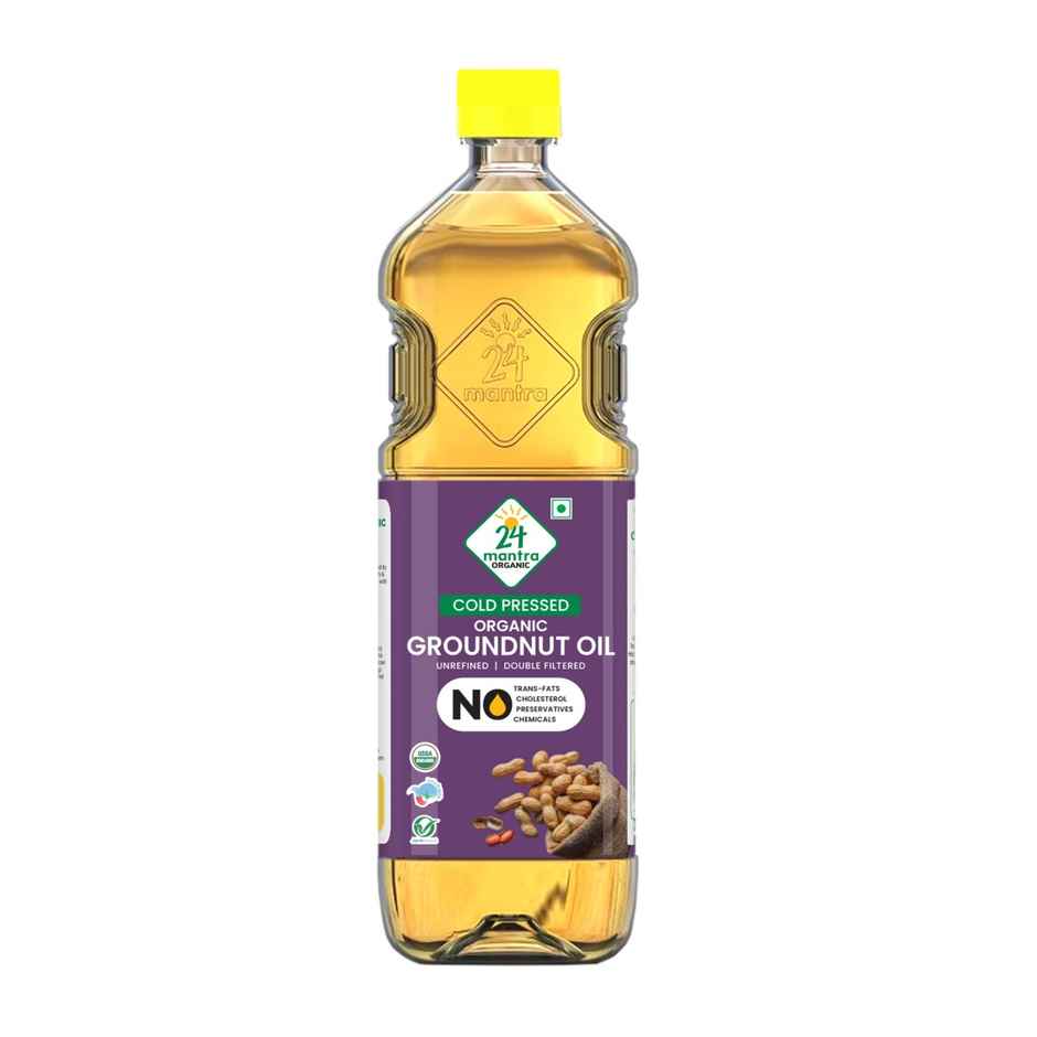 24 Mantra Groundnut (Peanut) Cold Pressed Oil | Organic Cooking Oil