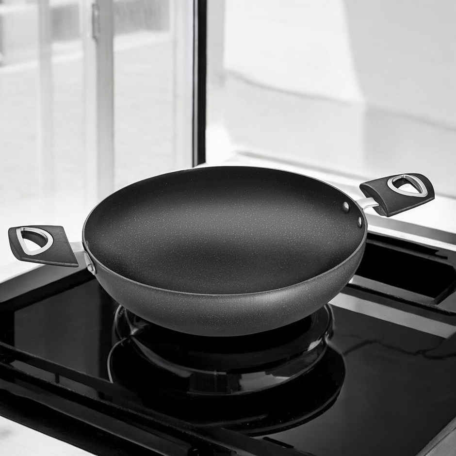 Jensons Pro Wellness Kadhai Without Lid 24 cm Induction Compatible