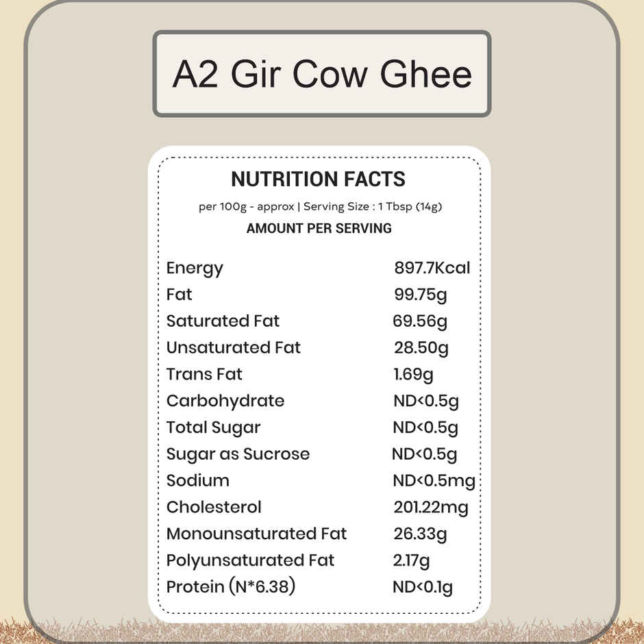 AMAYU Premium A2 Gir Cow Ghee | Bilona Churned
