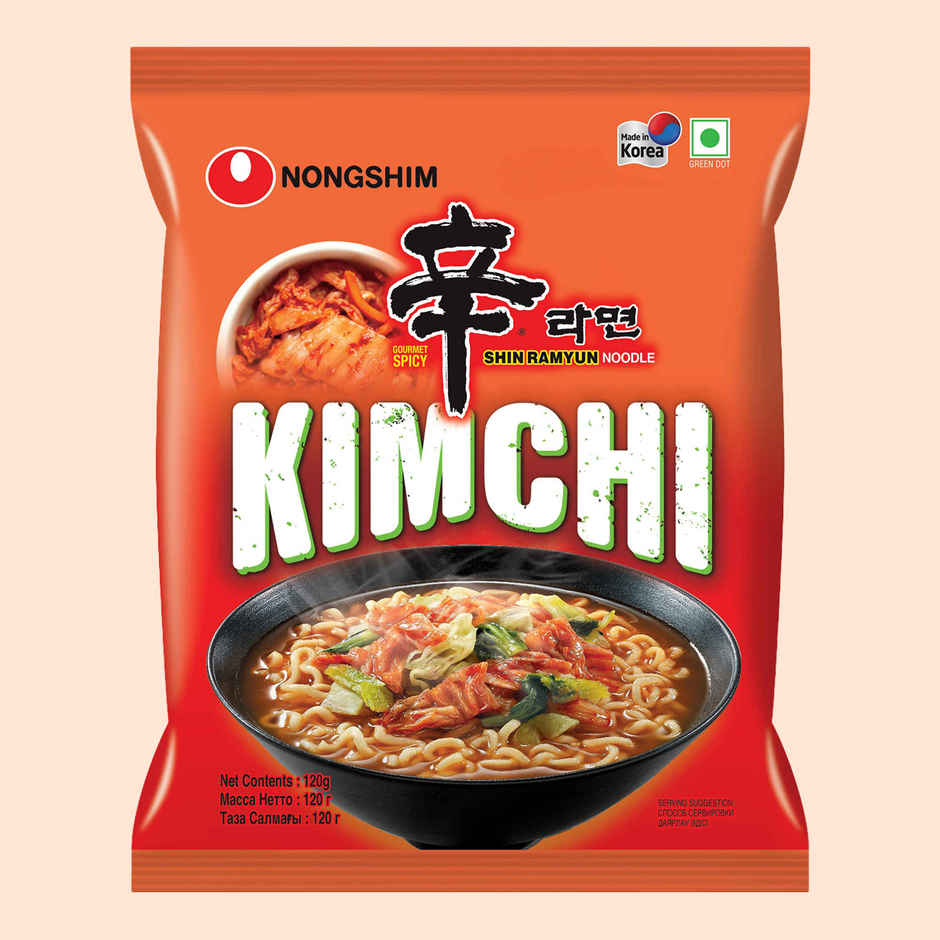 Korean Nongshim Kimchi Ramyun Noodle Soup Veg