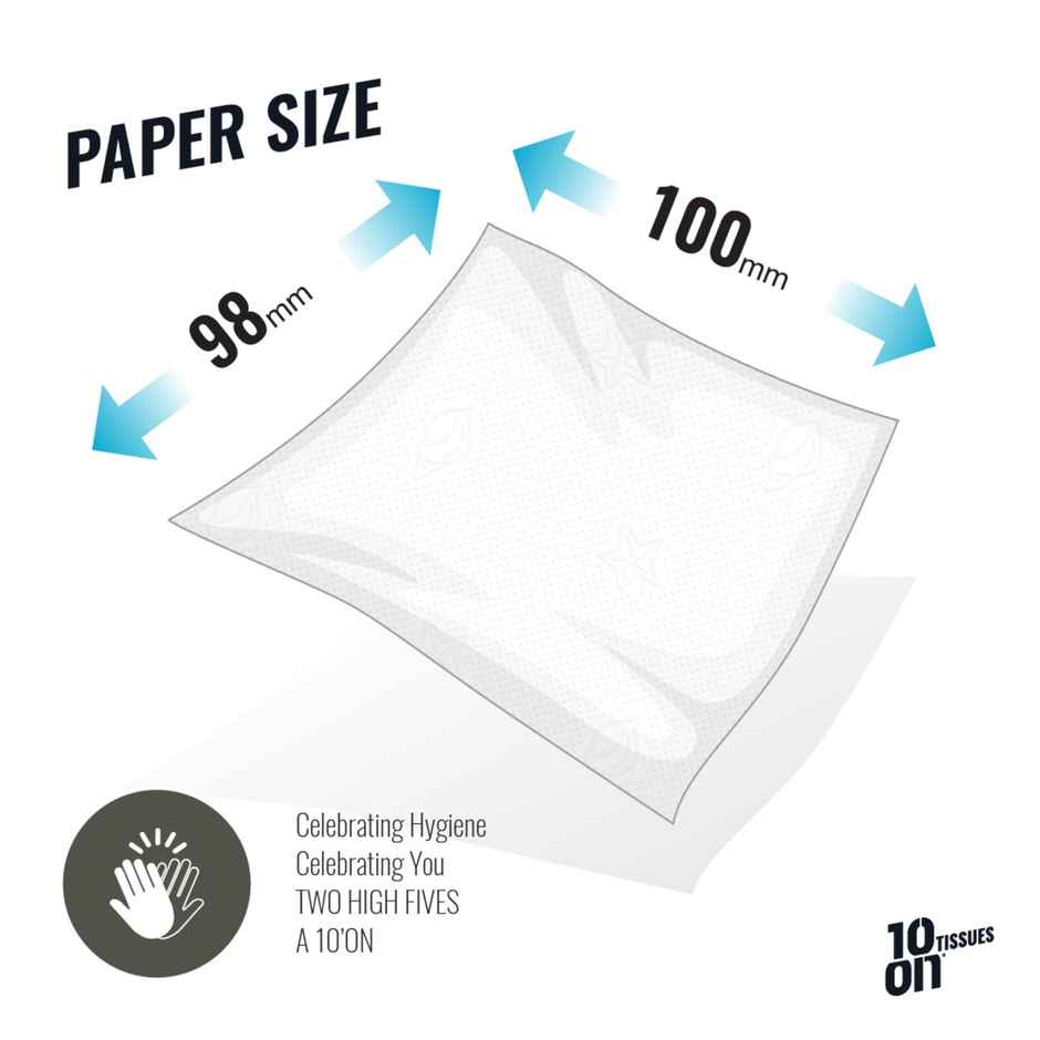 10On Lite 2 Ply Toilet Rolls | 180 Pulls Each | Pack of 6 Rolls