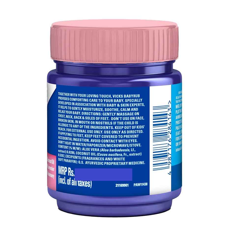 Vicks Babyrub Moisturize, Soothe & Relax Your Baby