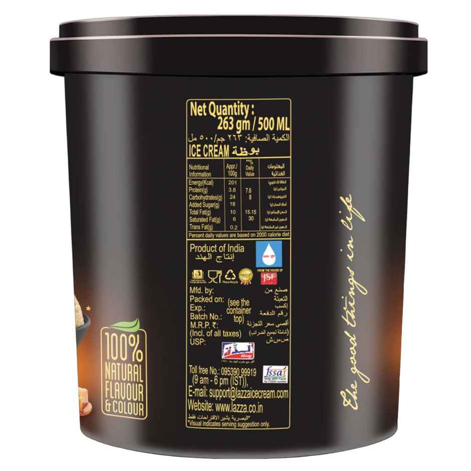 Lazza Natural Tender Coconut Ice Cream Tub
