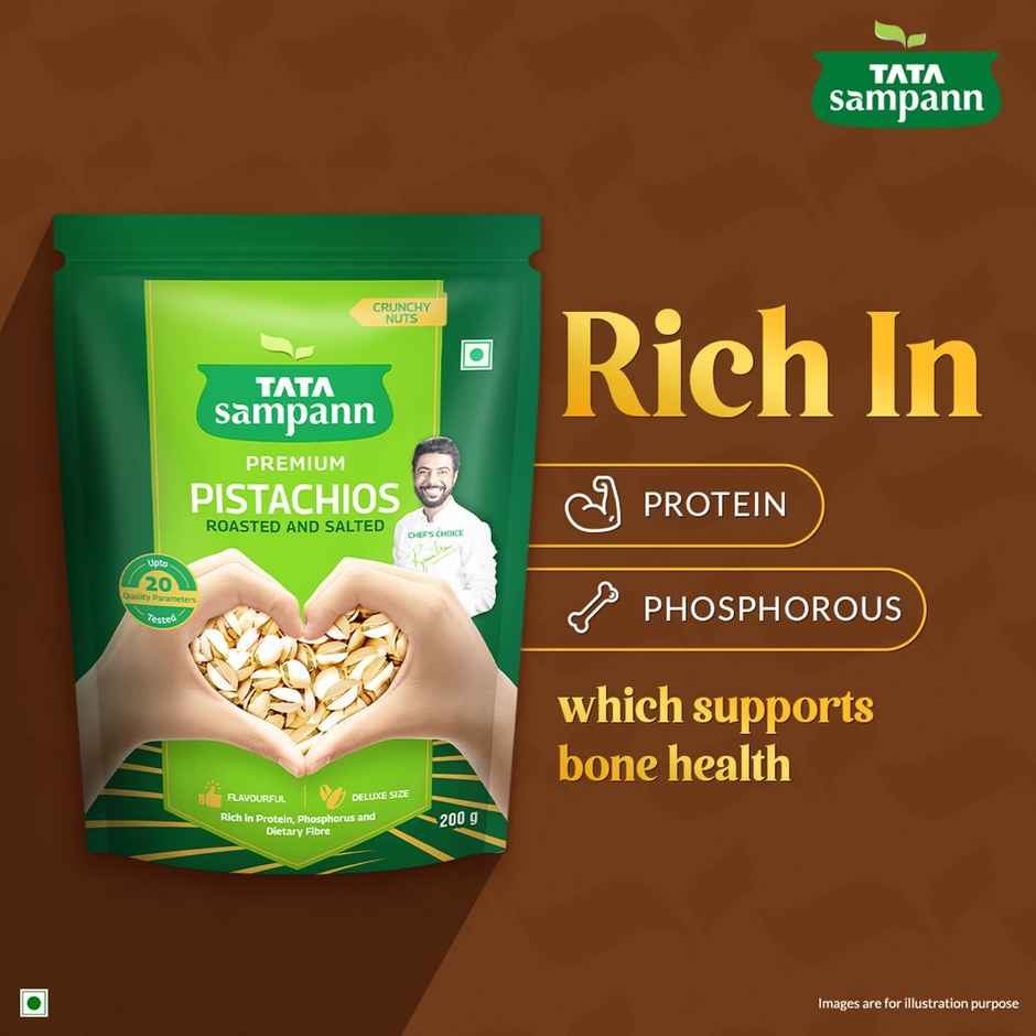 Tata Sampann Authentic Iranian Pistachios Roasted & Salted