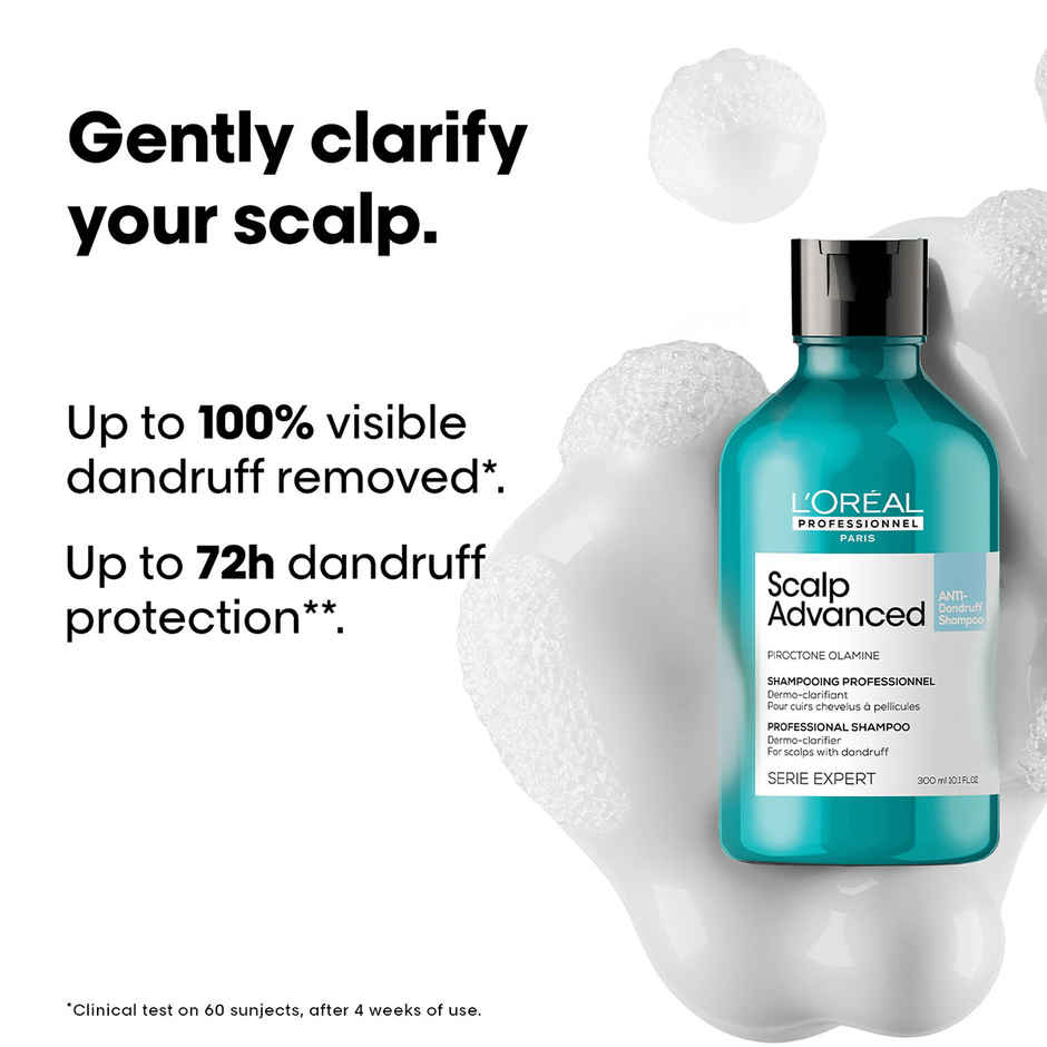 L'Oreal Professionnel Scalp Advanced Anti-Dandruff Dermo-Clarifier Shampoo Removes Dandruff
