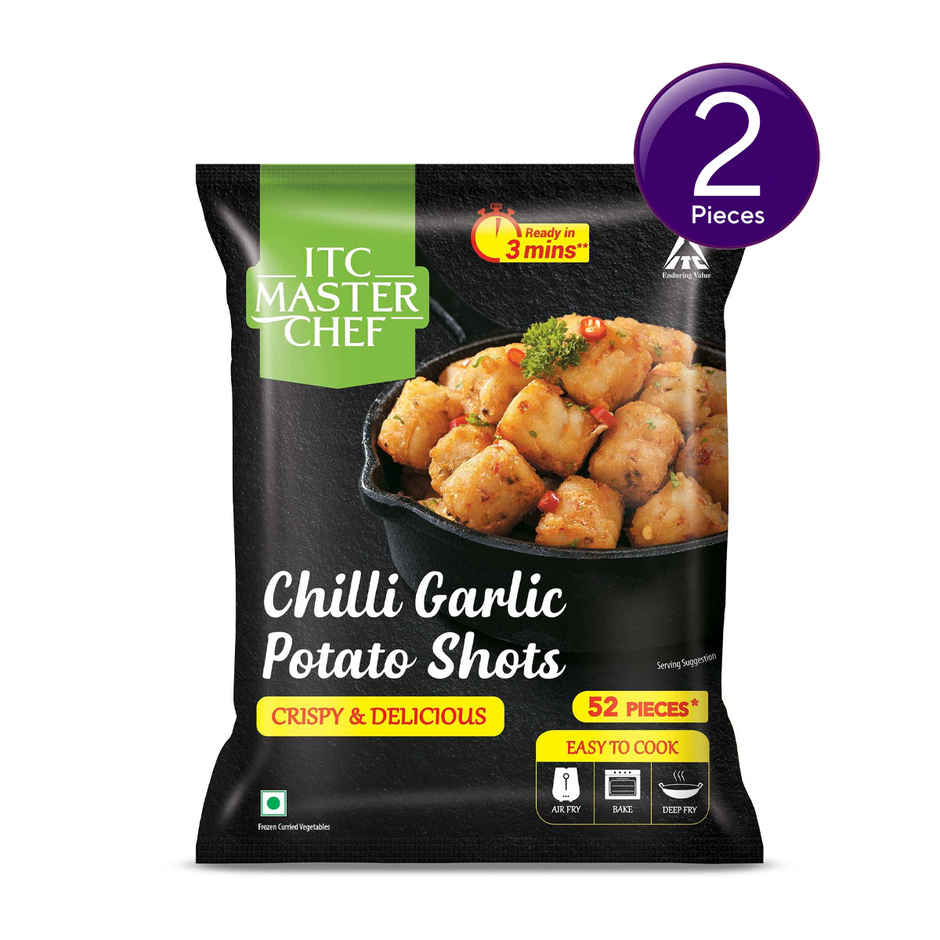 ITC Master Chef Chili Garlic Potato Shots Nuggets | 52 pieces Combo