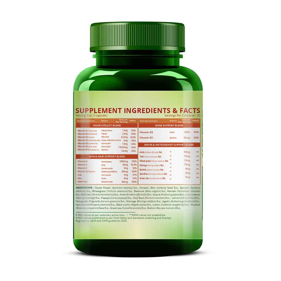 Vlado's Himalayan Organics Plant Based Multivitamin 60 VEG Capsules