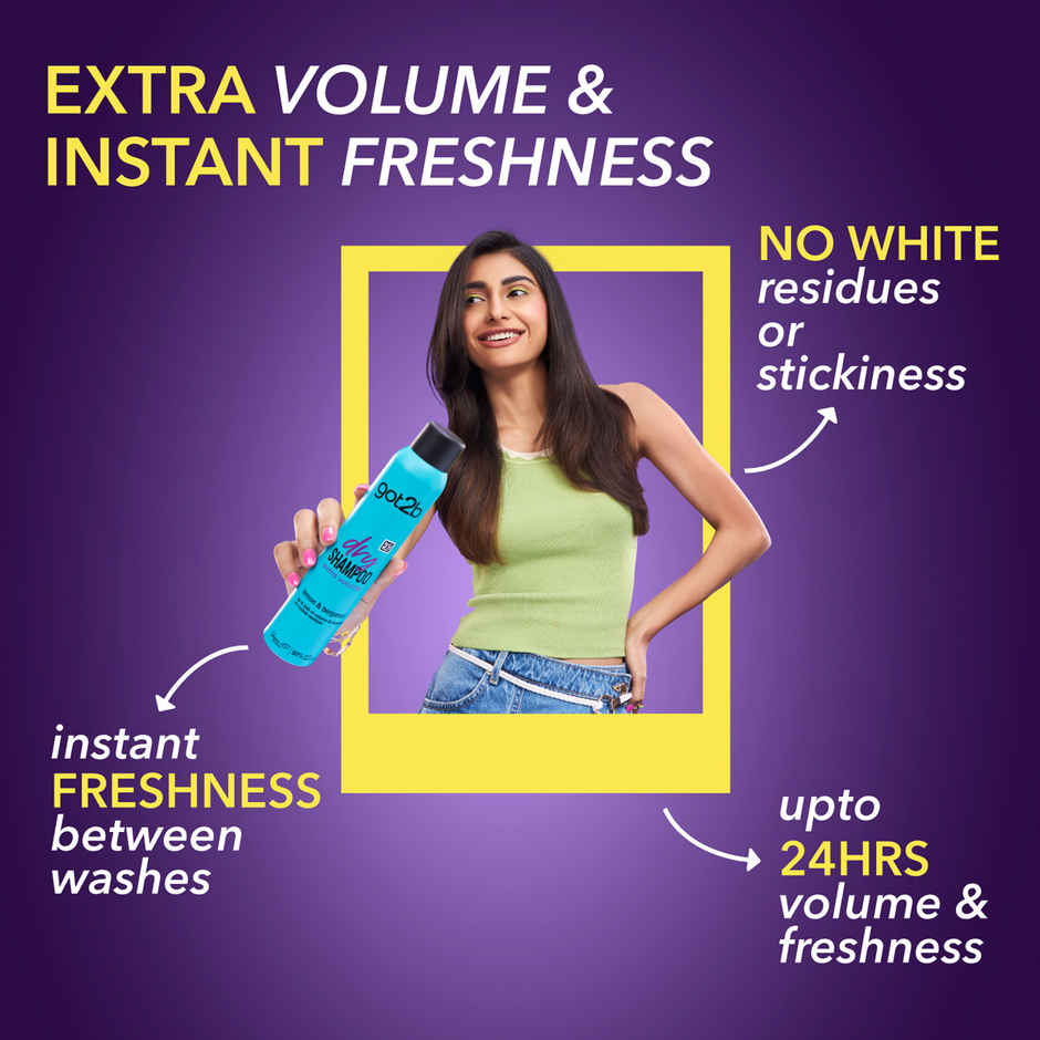 Dry Shampoo Instant Fresh Up Extra Volume, Cleanser With 48hrs Fragrance