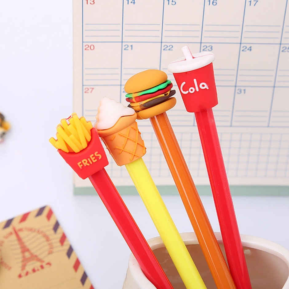 Dearjoy Fast Food Themed Pens - Set Of 4