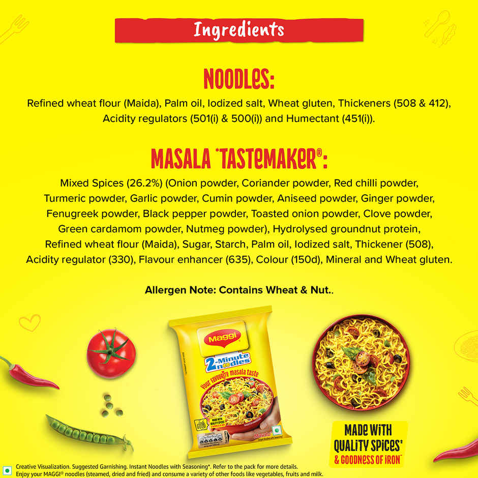 MAGGI 2-Minute Instant Noodles | Masala Noodles | Made With Quality Spices