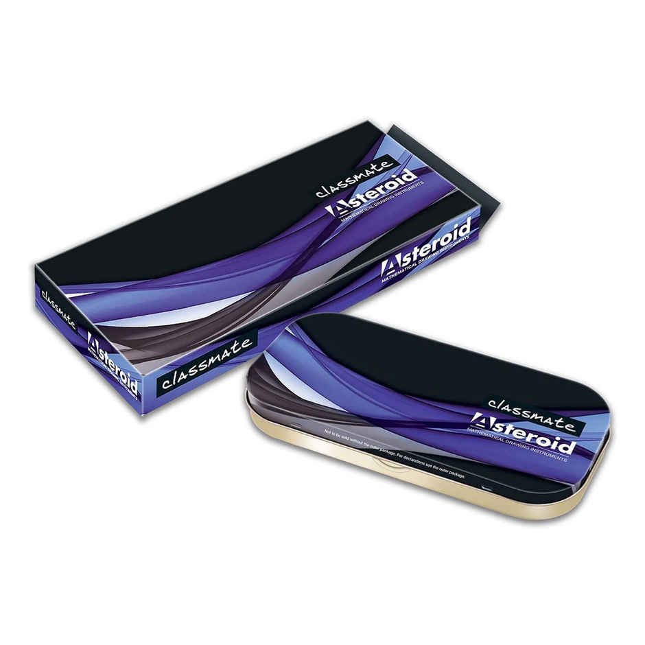 Classmate Asteroid Geometry Box|Foldable 30 cm scale included