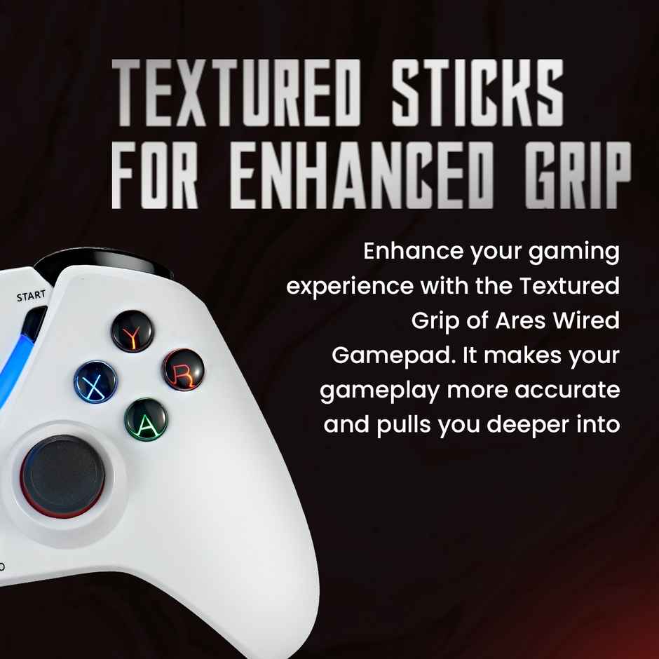 Cosmic Byte Ares Wired Controller For Pc (White)