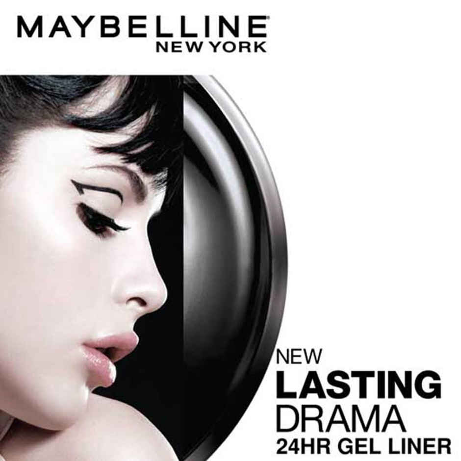 Maybelline New York Lasting Drama Gel Eyeliner, Blackest Black