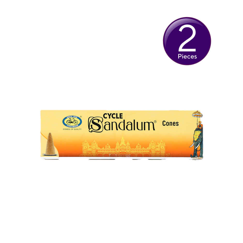 Pure Sandalum Charcoal-Free And Bambooless Incense Cones | 64N | Cycle Combo
