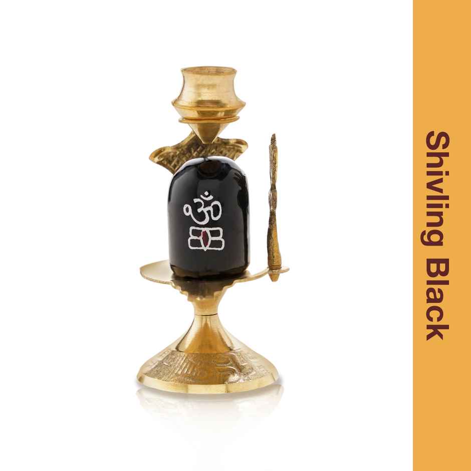 Shivling with Trishul & Tripai Lota | Shiva Lingam Pooja Set | Jai Kashi