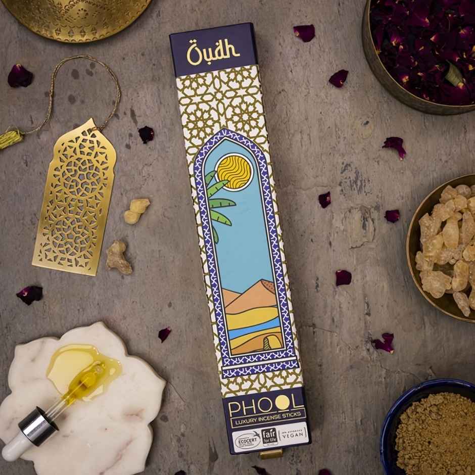 Oudh Agarbatti Natural Certified Incense Sticks | Phool