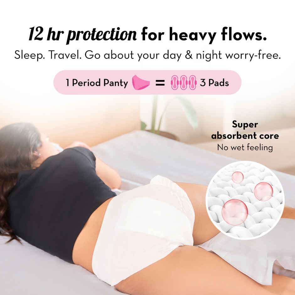 Plush Comfort High Waist Period Panty M/L