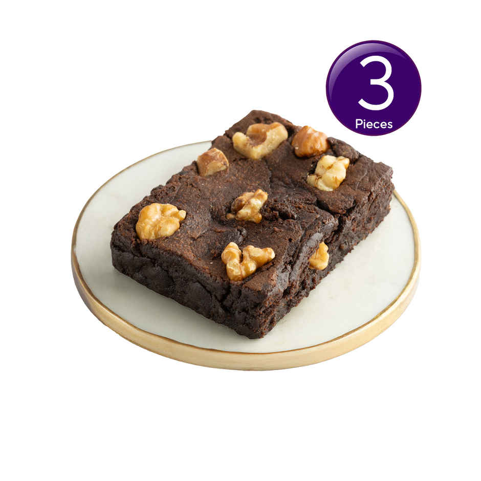 Theobroma Eggless Walnut Brownie | No Palm Oil | No Preservatives | Combo