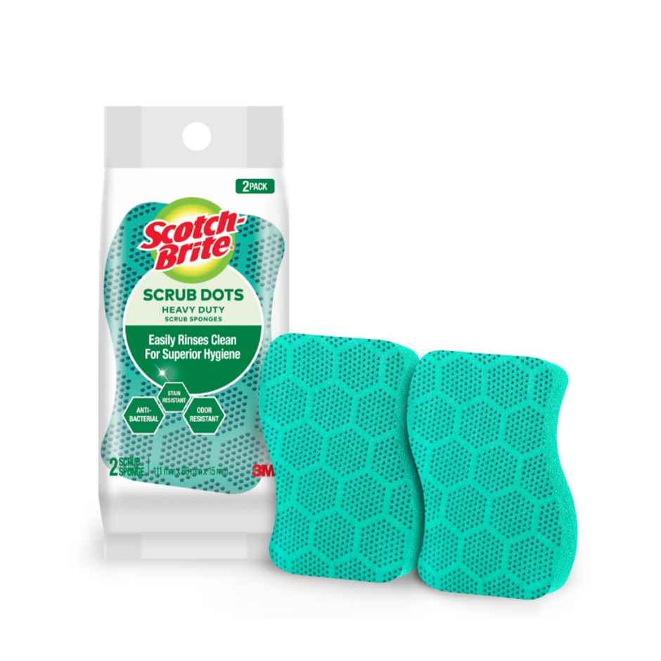 Scotch-Brite Scrub Dots - Stays Fresh, Rinses Clean for Superior Hygiene