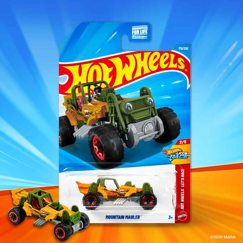 Hot Wheels HW Mountain Mauler Toy Car | Worldwide Basic Series | For Kids & Collectors