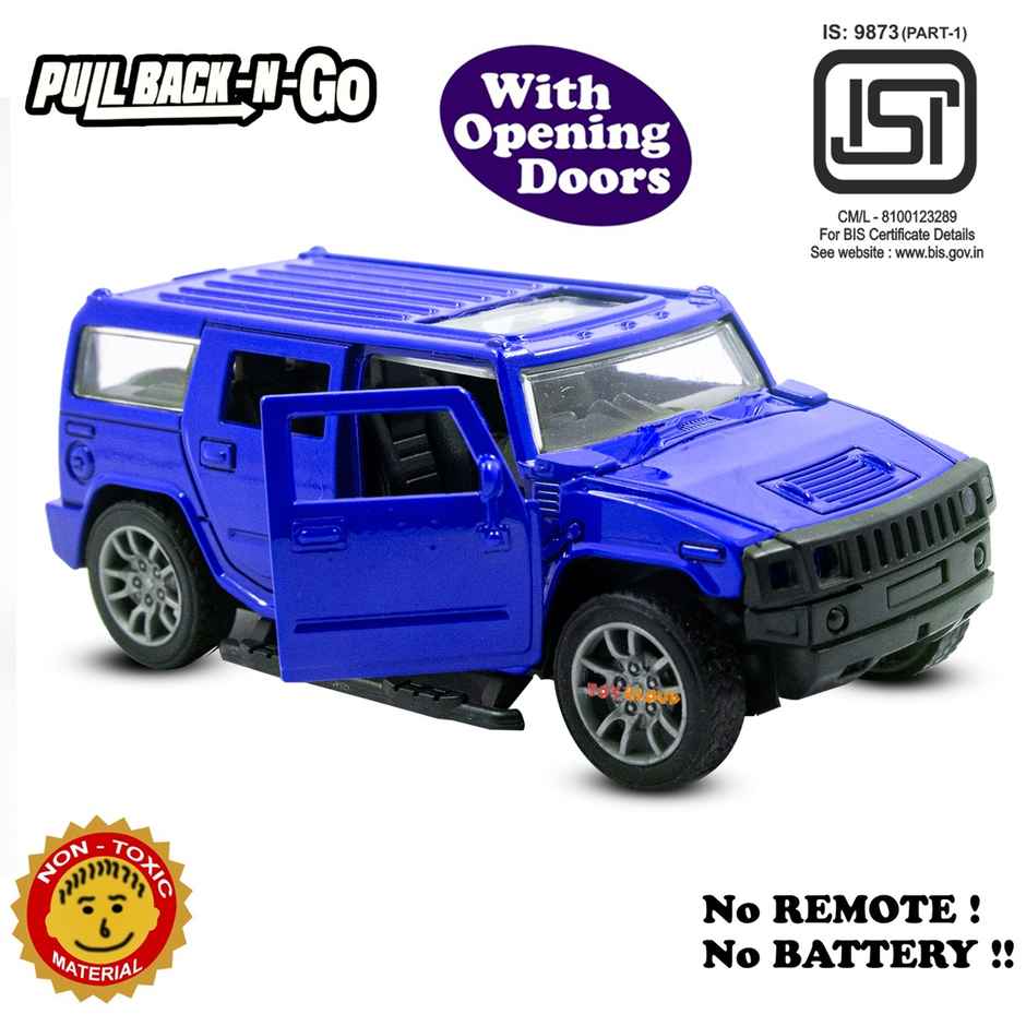 Toy Cloud Hummer Die Cast Metal Car With Opening Doors & Pull Back Action 1-32 Scale Mini Super Car