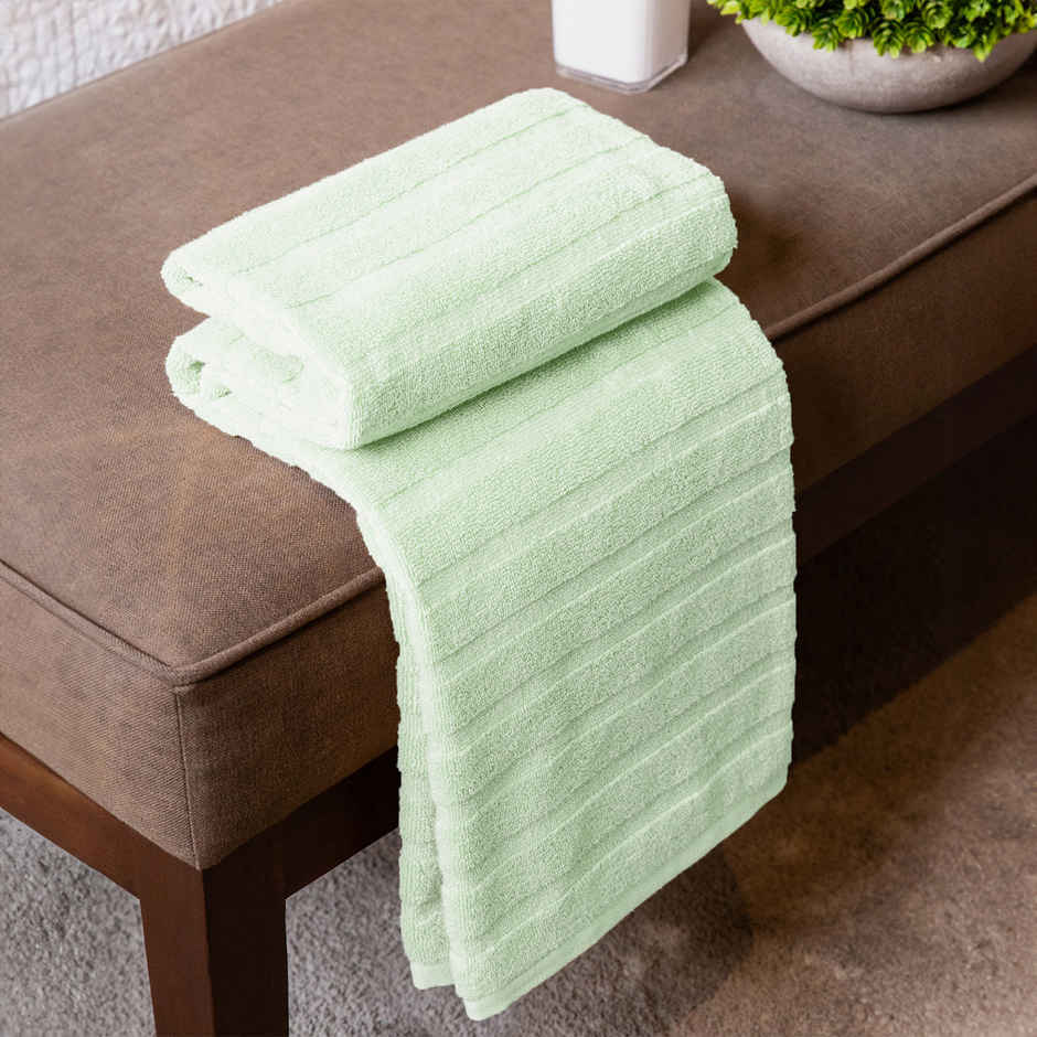 Mytrident Quick Dry Cotton Bath Towel | 28 x 56 in | Sage