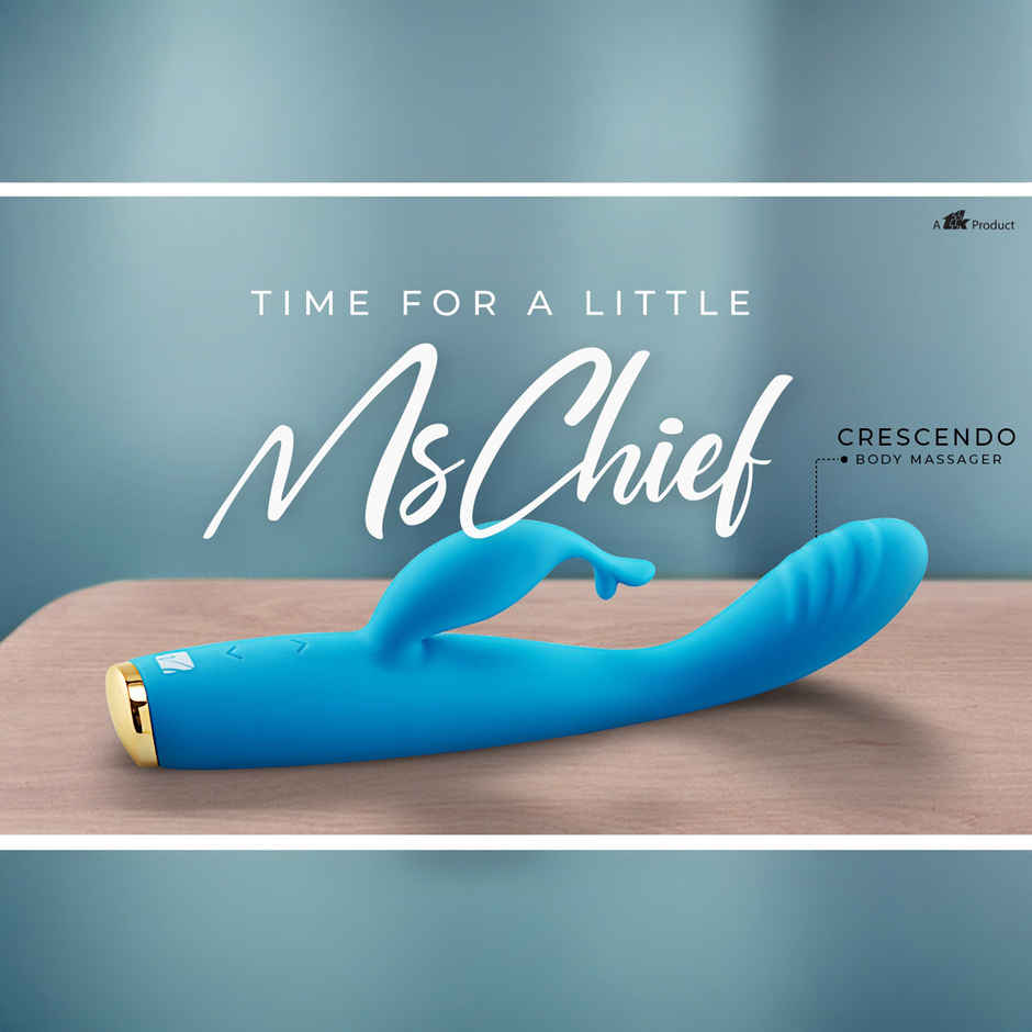 MsChief Crescendo Dual Spot 10 Frequencies And 5 Speeds | Bent Angle | Waterproof | Massager