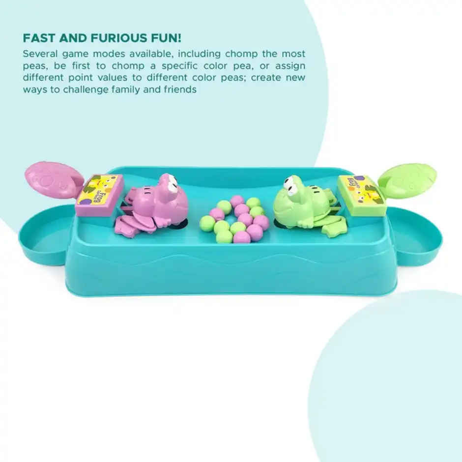 Fablue Hungry Frogs Tabletop Game Toy For Kids 2 Players | Interactive Indoor Fun Game