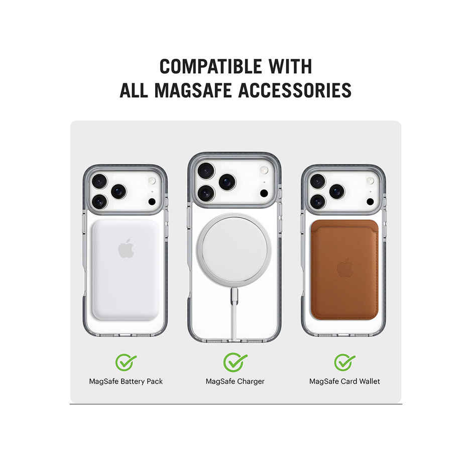 Daily Objects iPhone 17 Pro Stride 2.0 Clear MagSafe Phone Case