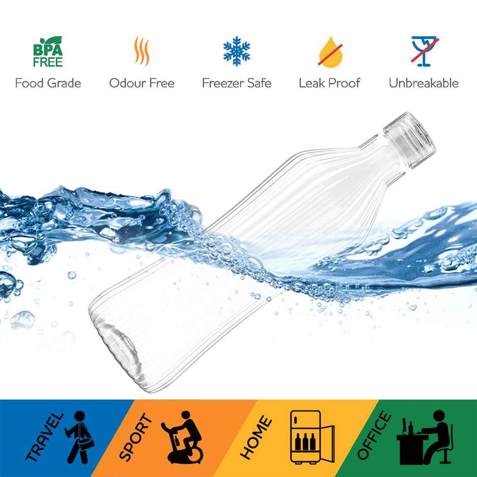 Kolorr Oscar Bottle 1L | Clear a minimalist offering and durable one