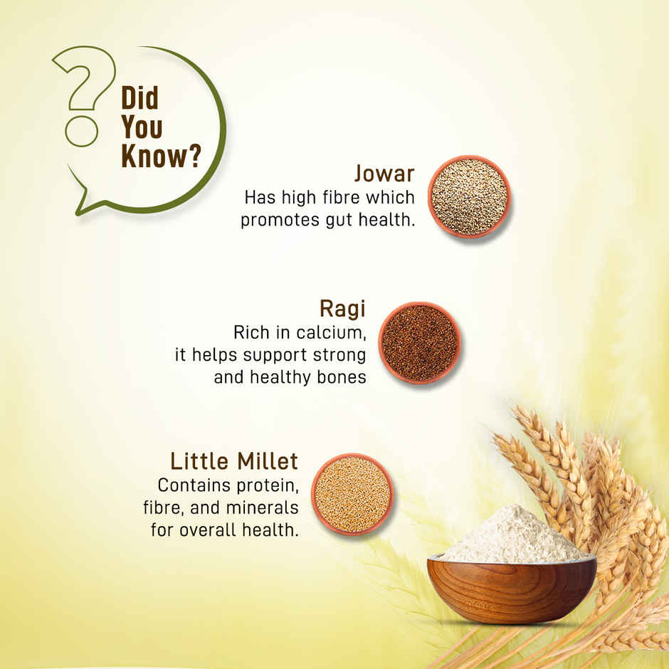 Annapurna Millet Power Atta | 40% Millets - Jowar - Ragi - Little Millet