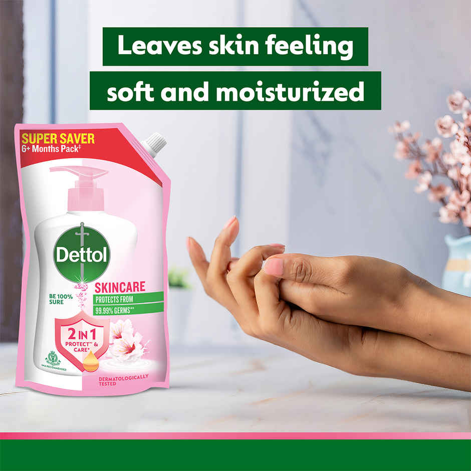 Dettol Skincare Hand Wash Refill | Moisturizing Handwash | pH Balance | Gentle on Skin Combo 