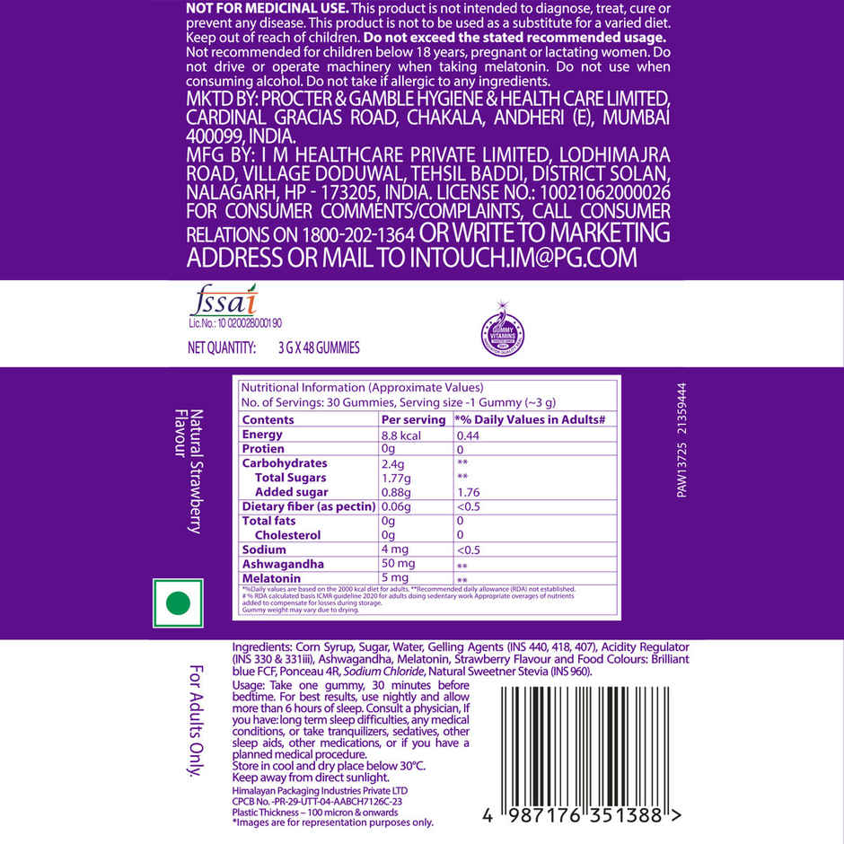 Vicks ZzzQuil Natura Sleep Gummies With Melatonin & Ashwagandha