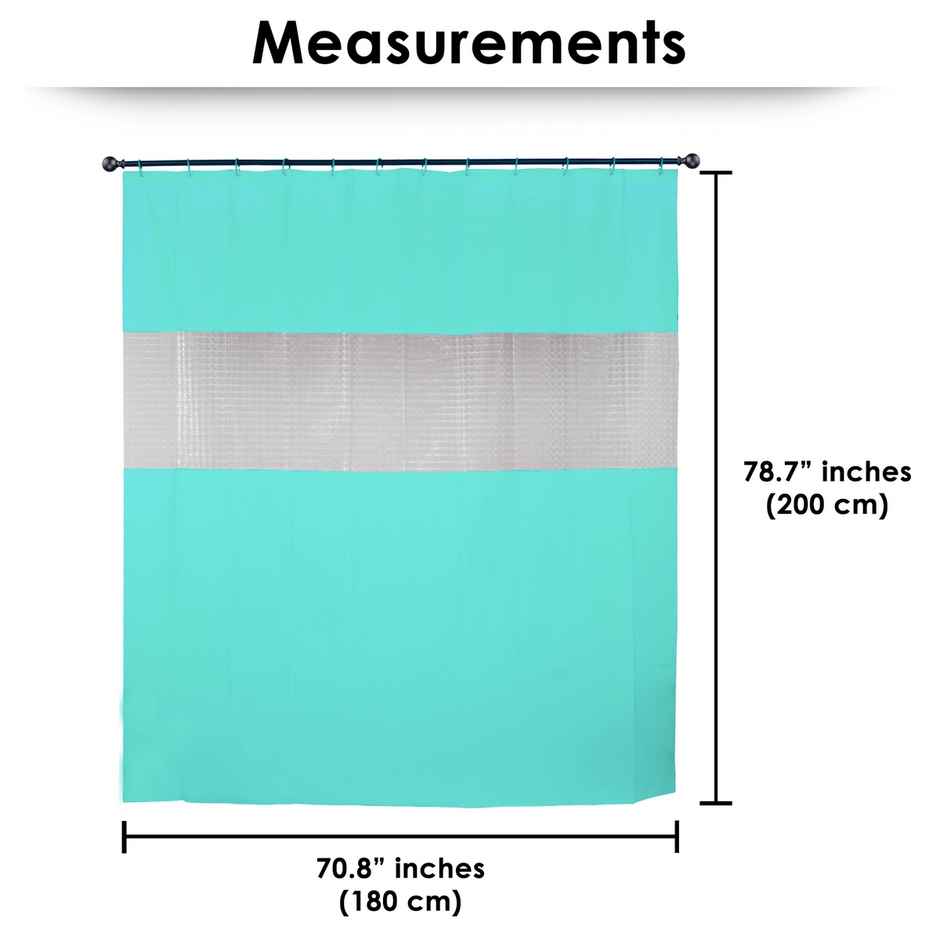 Story@Home 1 U Shower Curtains | Light Blue
