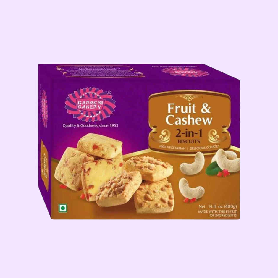 Karachi Bakery 2-in-1 Fruit & Cashew Biscuits