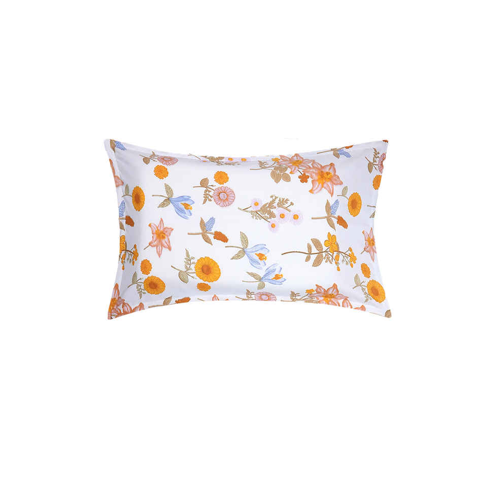 Status Value Single Bedsheet 150 cm X 200 cm Dsn 2 Floral White