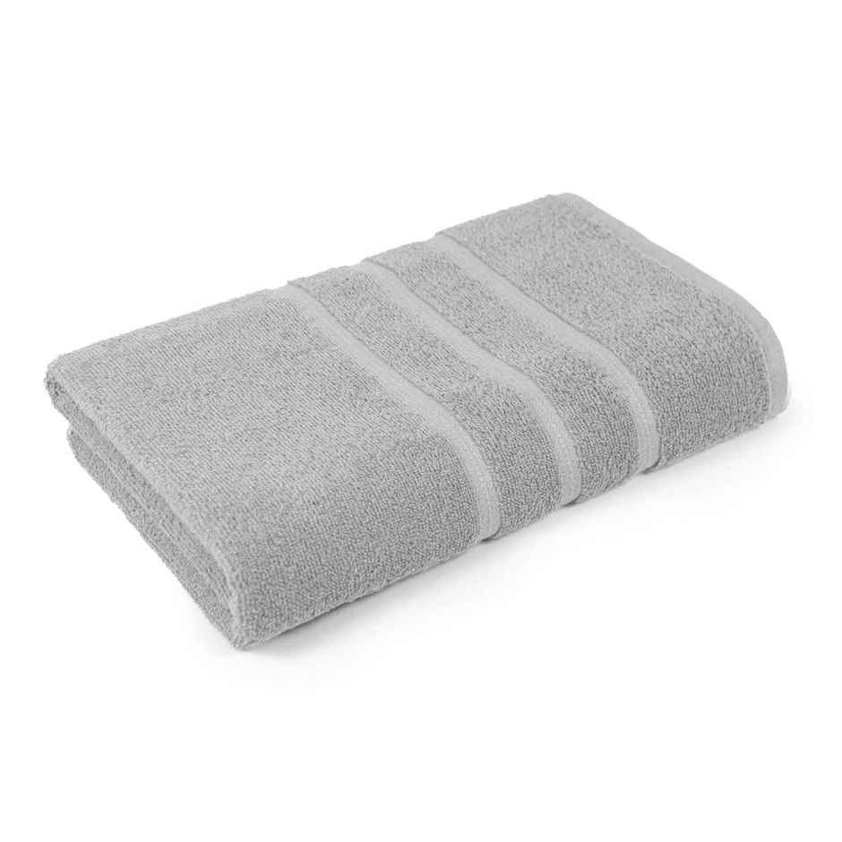 Home Elegance by myTrident Comfort Living Cotton Bath Towel | 16 in x 24 in | Grey