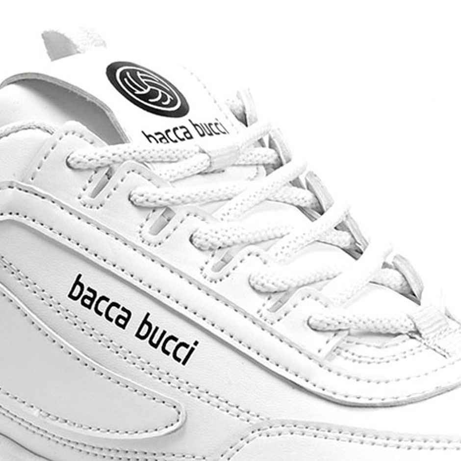 Bacca Bucci Afterburn Men's Urban Fashion Sneakers and Sports Shoes White | UK 6