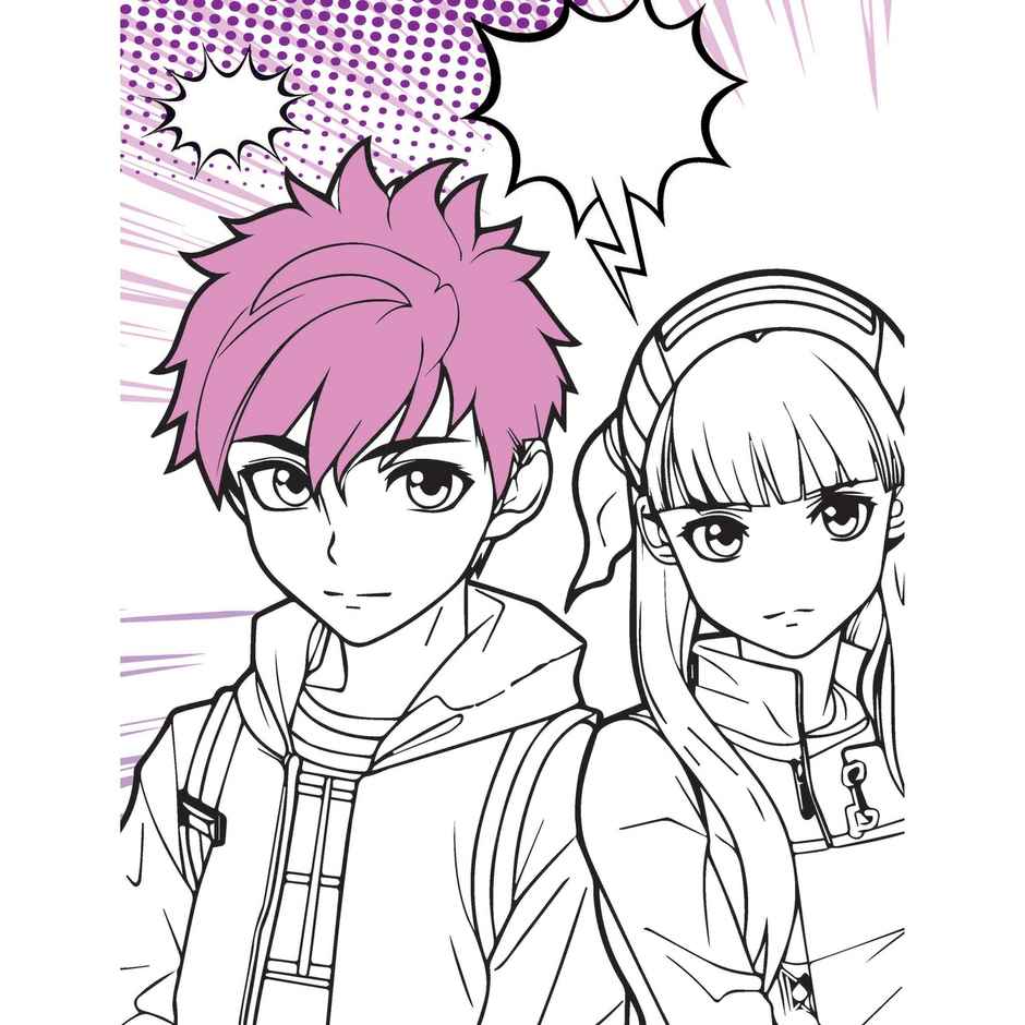 Dreamland Colour Your Own Manga Book 3 | With Free Manga Colouring Poster | Age 4+