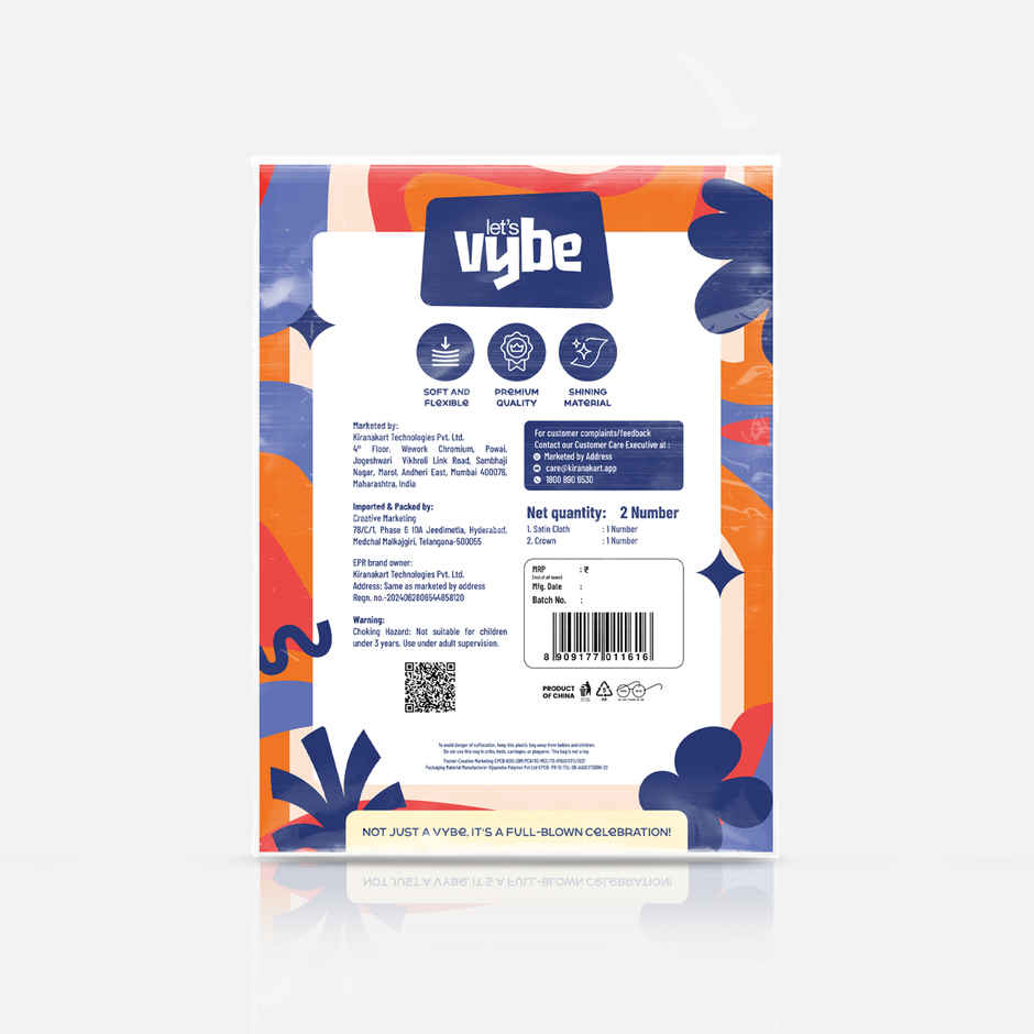 Birthday Girl Sash and Crown | Assorted Colour | Let's Vybe