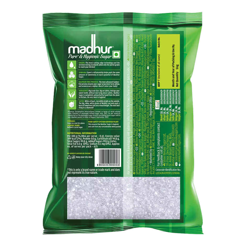 Madhur Pure & Hygienic Sugar