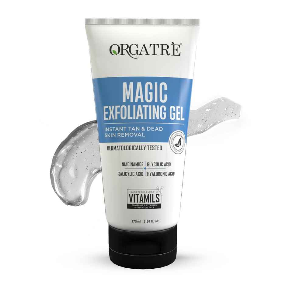Orgatre Magic Exfoliating Gel | Instant Tan & Dead Skin Removal For Face & Body